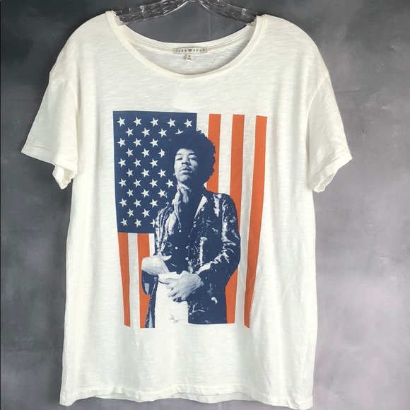 Junk Food Clothing Tops - {Junkfood} Jimmy Hendrix Graphic T-shirt